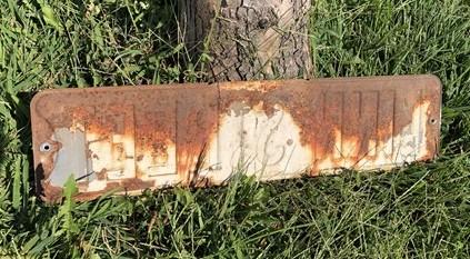 Linn St Street Sign, 6x24 Vintage Green Road Sign, Metal Road Sign, A