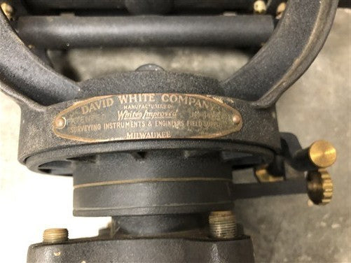 1948 David White Transit Level Surveying Instrument No 43078 w/ Carrying Case