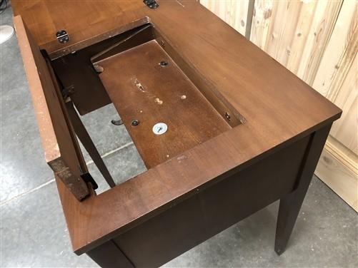 Singer Sewing Machine Cabinet Empty Unknown Model Modify To fit 221 301 Sign BG