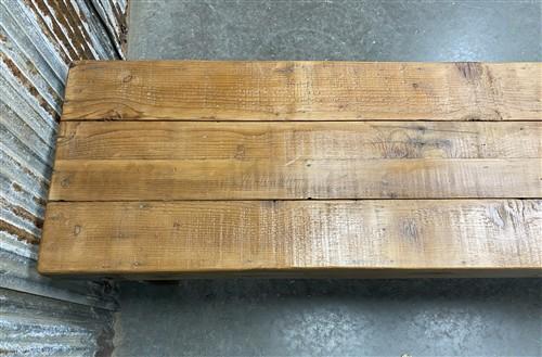 Rustic Folding Bench (84x14.5) Vintage Reclaimed Wood Bench, Farmhouse Seat A116