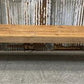 Rustic Folding Bench (84x14.5) Vintage Reclaimed Wood Bench, Farmhouse Seat A116