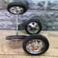 4 Vintage Metal Baby Buggy Wheels Pedal Car Garden Cart Pumpkin Wagon A55