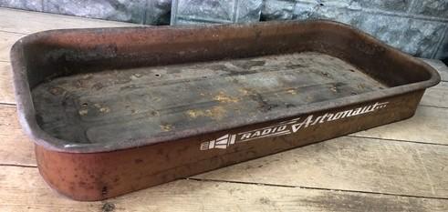 Little Red Wagon Bed Only, Wagon Pull Toy Part, Rustic Vintage Radio Astronaut P