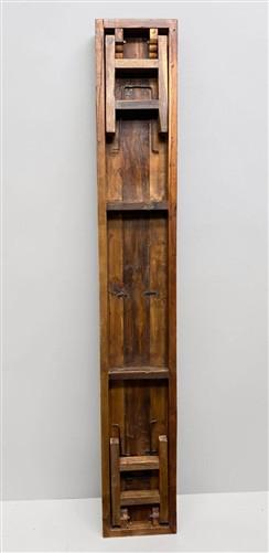 Rustic Folding Bench (96x14.5) Vintage Reclaimed Wood Bench, Farmhouse Seat A121