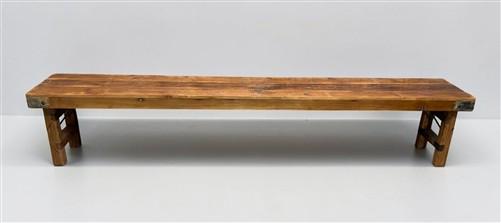 Rustic Folding Bench (96x14.5) Vintage Reclaimed Wood Bench, Farmhouse Seat A121