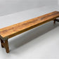 Rustic Folding Bench (96x14.5) Vintage Reclaimed Wood Bench, Farmhouse Seat A121
