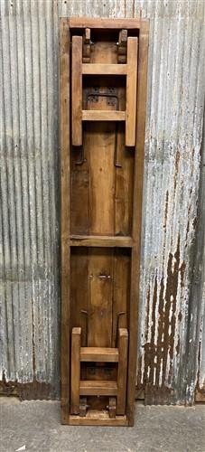 Rustic Folding Bench (72x14) Vintage Reclaimed Wood Bench, Farmhouse Seat A112