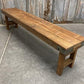 Rustic Folding Bench (72x14) Vintage Reclaimed Wood Bench, Farmhouse Seat A112