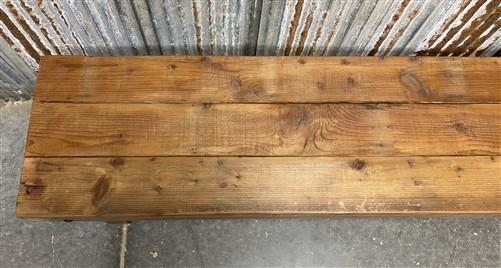 Rustic Folding Bench (72x14) Vintage Reclaimed Wood Bench, Farmhouse Seat A112