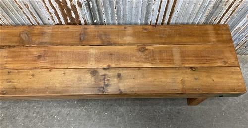 Rustic Folding Bench (72x14) Vintage Reclaimed Wood Bench, Farmhouse Seat A112