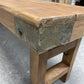 Rustic Folding Bench (72x14) Vintage Reclaimed Wood Bench, Farmhouse Seat A112