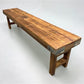 Rustic Folding Bench (72x14) Vintage Reclaimed Wood Bench, Farmhouse Seat A113
