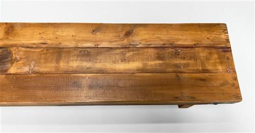 Rustic Folding Bench (72x14) Vintage Reclaimed Wood Bench, Farmhouse Seat A113