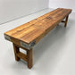 Rustic Folding Bench (72x14) Vintage Reclaimed Wood Bench, Farmhouse Seat A113