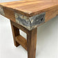 Rustic Folding Bench (72x14) Vintage Reclaimed Wood Bench, Farmhouse Seat A113