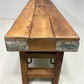 Rustic Folding Bench (72x14) Vintage Reclaimed Wood Bench, Farmhouse Seat A113