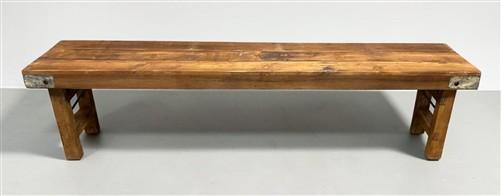 Rustic Folding Bench (72x14) Vintage Reclaimed Wood Bench, Farmhouse Seat A113