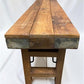 Rustic Folding Bench (72x14) Vintage Reclaimed Wood Bench, Farmhouse Seat A114