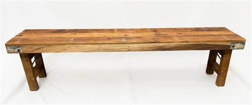 Rustic Folding Bench (72x14) Vintage Reclaimed Wood Bench, Farmhouse Seat A114