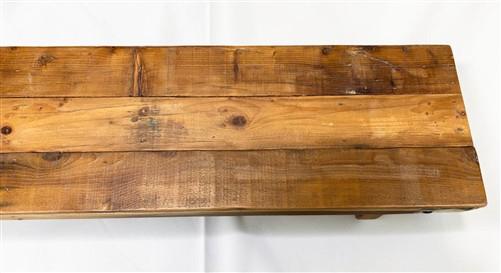 Rustic Folding Bench (72x14) Vintage Reclaimed Wood Bench, Farmhouse Seat A114