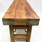 Rustic Folding Bench (72x14) Vintage Reclaimed Wood Bench, Farmhouse Seat A115