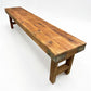 Rustic Folding Bench (72x14) Vintage Reclaimed Wood Bench, Farmhouse Seat A115