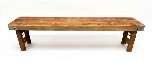 Rustic Folding Bench (72x14) Vintage Reclaimed Wood Bench, Farmhouse Seat A115