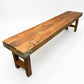 Rustic Folding Bench (72x14) Vintage Reclaimed Wood Bench, Farmhouse Seat A115