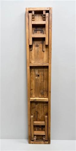 Rustic Folding Bench (84x14.5) Vintage Reclaimed Wood Bench, Farmhouse Seat A117