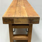 Rustic Folding Bench (84x14.5) Vintage Reclaimed Wood Bench, Farmhouse Seat A117