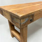 Rustic Folding Bench (84x14.5) Vintage Reclaimed Wood Bench, Farmhouse Seat A117