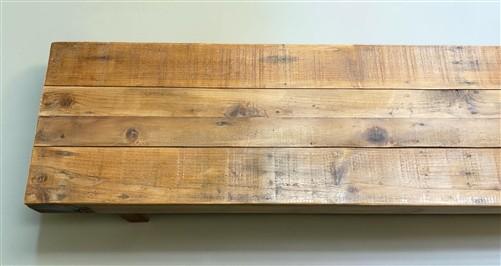 Rustic Folding Bench (84x14.5) Vintage Reclaimed Wood Bench, Farmhouse Seat A117