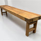 Rustic Folding Bench (84x14.5) Vintage Reclaimed Wood Bench, Farmhouse Seat A117