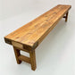 Rustic Folding Bench (84x14.5) Vintage Reclaimed Wood Bench, Farmhouse Seat A117