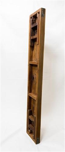 Rustic Folding Bench (84x14.5) Vintage Reclaimed Wood Bench, Farmhouse Seat A118