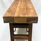 Rustic Folding Bench (84x14.5) Vintage Reclaimed Wood Bench, Farmhouse Seat A118