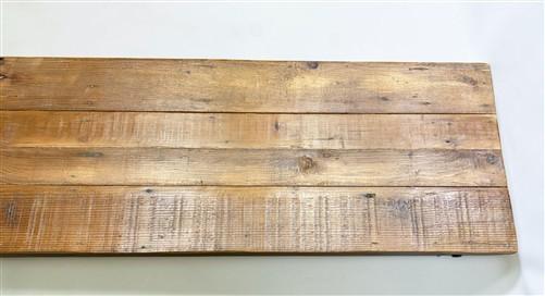Rustic Folding Bench (84x14.5) Vintage Reclaimed Wood Bench, Farmhouse Seat A118