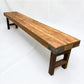Rustic Folding Bench (84x14.5) Vintage Reclaimed Wood Bench, Farmhouse Seat A118