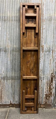 Rustic Folding Bench (84x14.5) Vintage Reclaimed Wood Bench, Farmhouse Seat A119