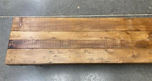 Rustic Folding Bench (84x14.5) Vintage Reclaimed Wood Bench, Farmhouse Seat A119