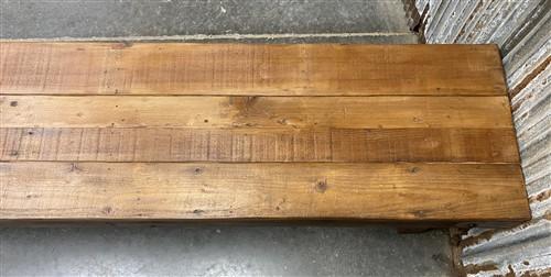 Rustic Folding Bench (84x14.5) Vintage Reclaimed Wood Bench, Farmhouse Seat A119