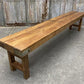 Rustic Folding Bench (84x14.5) Vintage Reclaimed Wood Bench, Farmhouse Seat A119