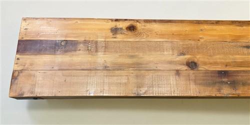 Rustic Folding Bench (84x14.5) Vintage Reclaimed Wood Bench, Farmhouse Seat A120