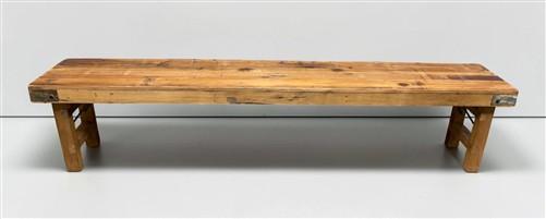 Rustic Folding Bench (84x14.5) Vintage Reclaimed Wood Bench, Farmhouse Seat A120