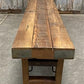 Rustic Folding Bench (96x14.5) Vintage Reclaimed Wood Bench, Farmhouse Seat A122