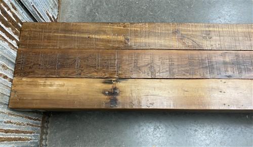 Rustic Folding Bench (96x14.5) Vintage Reclaimed Wood Bench, Farmhouse Seat A122