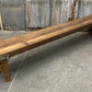 Rustic Folding Bench (96x14.5) Vintage Reclaimed Wood Bench, Farmhouse Seat A122