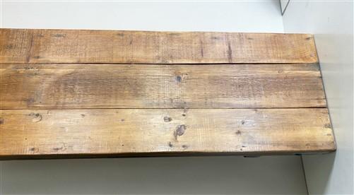 Rustic Folding Bench (96x14.5) Vintage Reclaimed Wood Bench, Farmhouse Seat A123