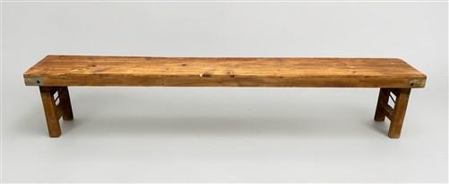 Rustic Folding Bench (96x14.5) Vintage Reclaimed Wood Bench, Farmhouse Seat A123