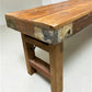 Rustic Folding Bench (96x14.5) Vintage Reclaimed Wood Bench, Farmhouse Seat A124